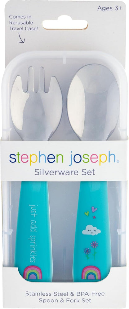 Stephen Joseph Spoon and Fork Sets - RAINBOW, OS (SJ1211)