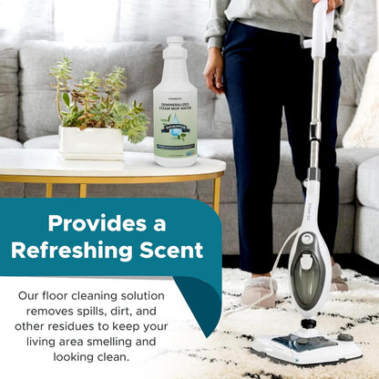 Steam & Go Demineralized Water - Eucalyptus Mint Multi-Surface Cleaner | 32 oz Ready-to-Use Solution