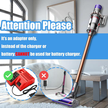 V10 Adapter for Milwaukee M18 18V Lithium Battery, Convert to Dyson V10 SV12 Cordless Stick Vacuum Cleaner
