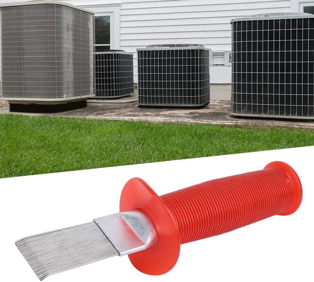 AC Fin Cleaning Tool - Air Conditioner Fin Comb, Stainless Steel Refrigerator Condenser Coil Straightener, Manual