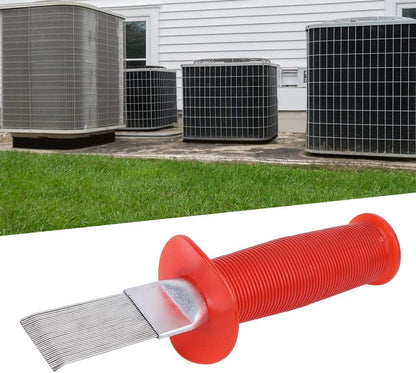 AC Fin Cleaning Tool - Air Conditioner Fin Comb, Stainless Steel Refrigerator Condenser Coil Straightener, Manual