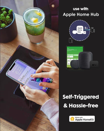 VOCOlinc Door Alarm Magnetic Window Locks Contact Sensor Wireless Smart Doorbell Chime No Hub Required ONLY Works with Apple HomeKit Home Security Bluetooth Low Energy Remote Access