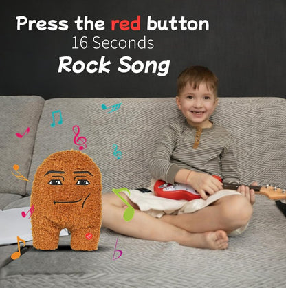 ANApetshop Singing Chicken Nugget Plush Toy,Cotton Eye Joe Plush,Chicken Nugget Pillow for Gag Gifts & Prank-Meme Plush