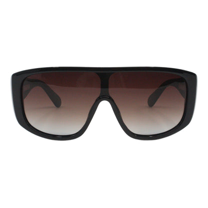 PASTL Women's Polarized Sunglasses Oversized Square Shield Style UV400 Black, Brown