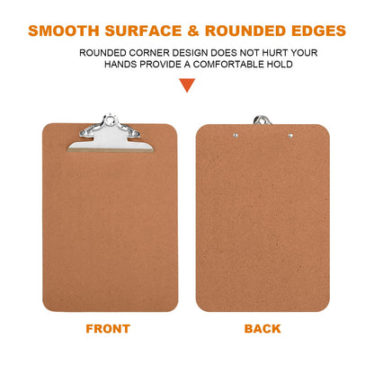 Clipboards, HERKKA 15 Pack Hardboard Office Clipboards Butterfly Clipboards Standard A4 Letter Size, ECO Friendly