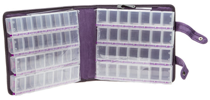 Craft Mates Bead Organizer, Locking Compartments, Clear Plastic Storage Containers for Buttons, Pins, Jewelry, Diamond Art and Craft Supplies, Large Portable Organizer for Crafters and Teachers