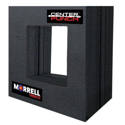 Morrell Targets Center Punch 24 Inch Foam Frame with High Roller Insert, Layered Archery Block for Compound Bows and Crossbows, Black/Red