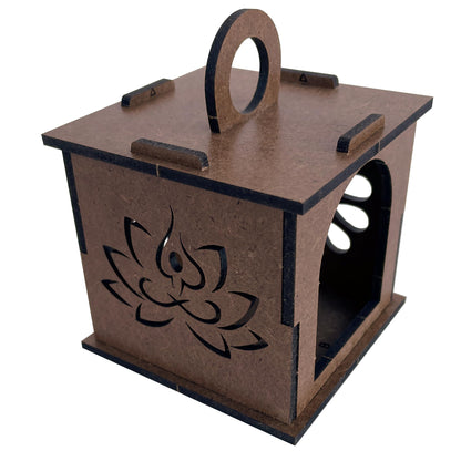 Wooden Light Kit Puzzle – 10 Pack - Night Light Craft Kit - Snap Together Desk Sized Light–Educational Wooden Puzzle Toy - Birthday Gift – Diya Lantern Puzzle