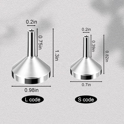 Skiennix Mini Metal Funnel - Leakproof Design for Essential Oils & Perfumes | Compact Liquid Transfer Tool
