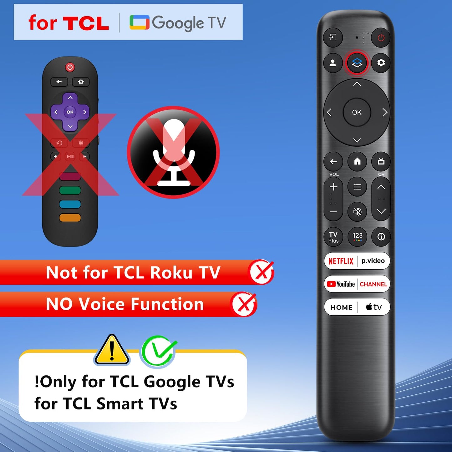 Voice Magic Remote for LG-Smart-TV-Remote Control Replacement, AKB75855501 AN-MR20GA MR19BA MR18BA MR650A with Voice Recognition and Pointer Function