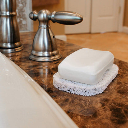 Stainless Steel Soap Dish - Self-draining Bar Soap Holder for Shower & Bathroom, Easy Cleaning Quick Dry with White