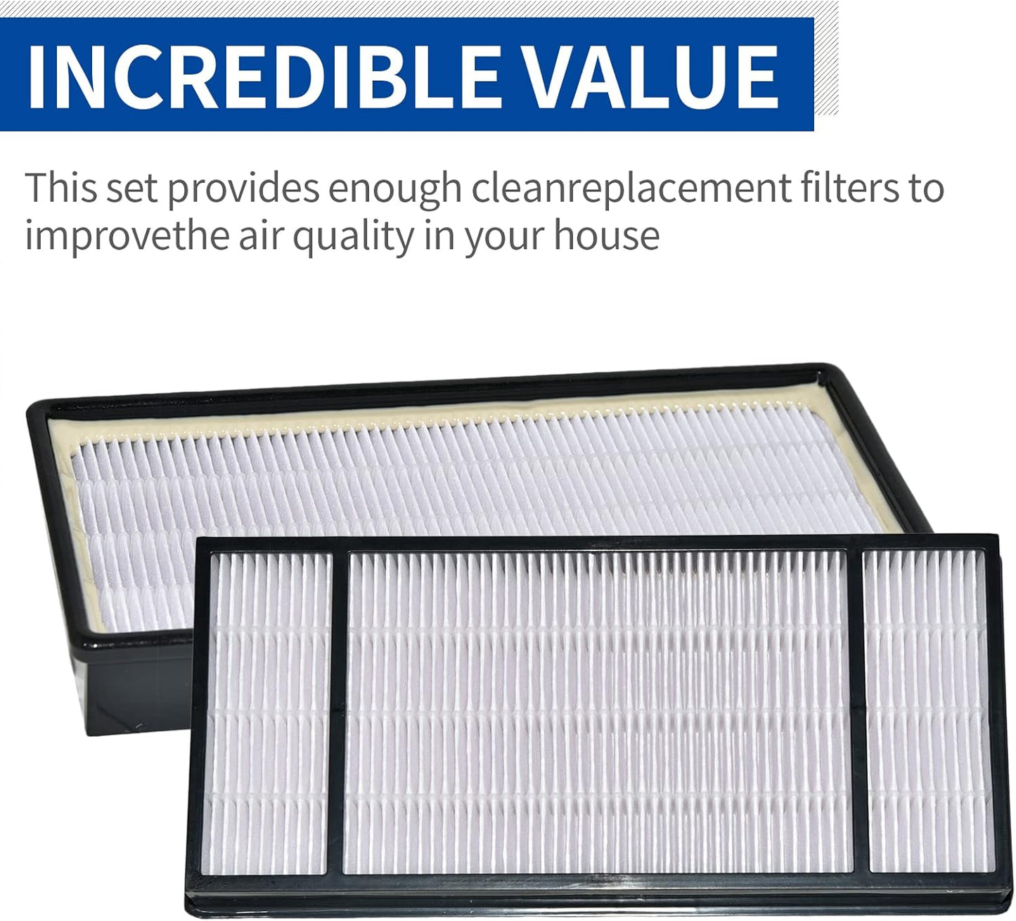 Eagles 2pack Replacement HEPA Filter Compatible with Honeywell Air Purifier Models HRF-H2 HPA050 HPA150