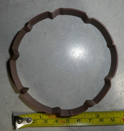 TREE LOG OUTLINE BARK WOOD GRAIN SLICE STUMP COOKIE CUTTER MADE IN USA PR2564