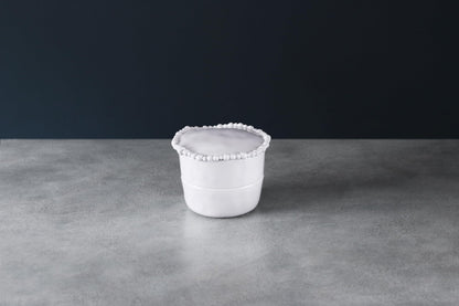 Beatriz Ball VIDA Alegria Stackable Salt-Pepper Cellar with Lid (White)