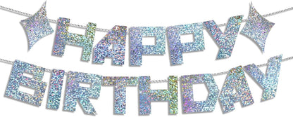 Tinlade K-Pop Birthday Banner - Happy Birthday Decoration for Korean Pop Fans | Broken Glass Design