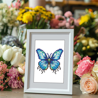 Haocy 12pcs Butterfly Mini Diamond Art Kits for Adults,Small Diamond Painting Kits Quick Gem Art for Beginner,1-Hour Postcard-Style,Paint by Diamond Mosaic,Home Wall Decor (Butterfly)