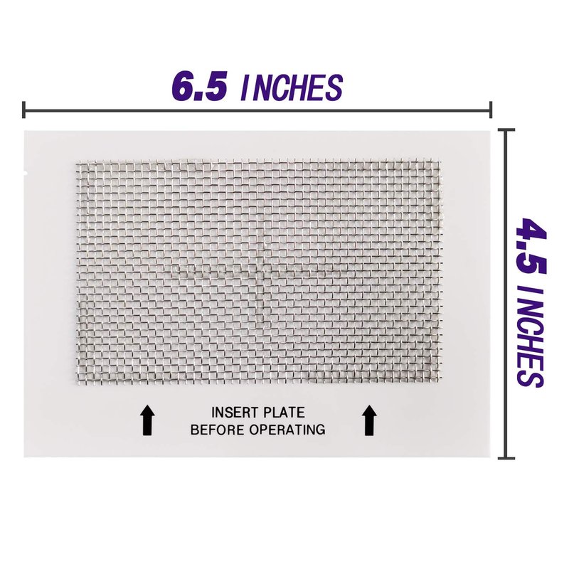 LUFUTATECH Universal Ceramic Ozone Plates for Generic Ozone Generators Washable Purification Air Purifier, 6.5" x 4.5" Inches Replacement Ozone Plates (3 Pack)