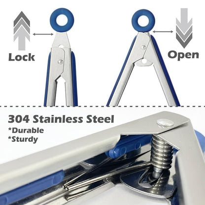Kitchen Tongs, 9 Inch Tongs for Cooking with Silicone Tips, Food Grade Small Silicone Tongs, Mini Serving Tongs for Nonstick Pans, BBQ, Salad, Set of 3, Blue