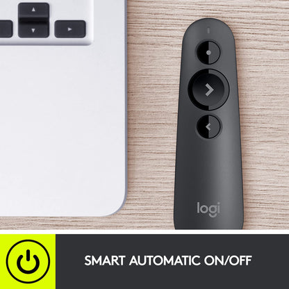 Logitech R500 Laser Presentation Remote Wireless Presenter, W126636324 (Remote Wireless Presenter Bluetooth/RF Graphite Logitech R500 Laser Presentation Remote, Bluetooth/RF,)