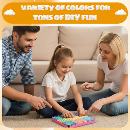 Oqqlin 800 Pcs Weaving Loom Refill Loops, 9 Inch Potholder Loops PU Elastic Colorful Loom Rubber Bands Colorful DIY Weaving Craft Bands for Kids Adults (10 Colors)