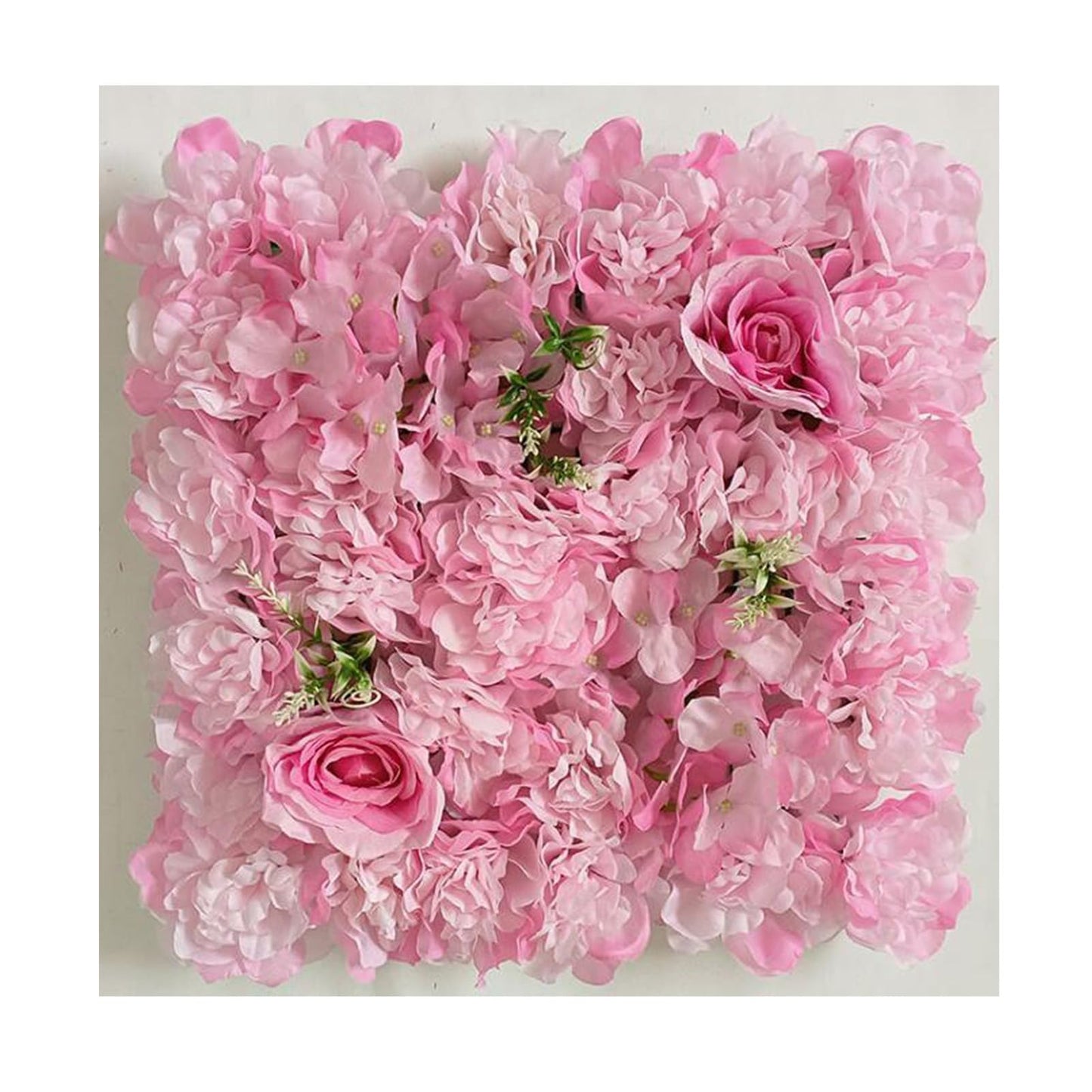 JIIPOREGJ Artificial Flowers Wall,for Home Wedding Party Photo Backdrop Decor,Pink,15pcs