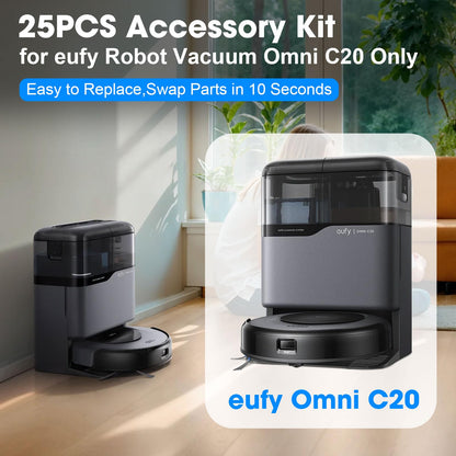 DrRobor Vacuum Replacement Parts for Eufy Omni C20