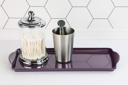 Calypso Basics Melamine Sandwich Tidbit Tray, Plum