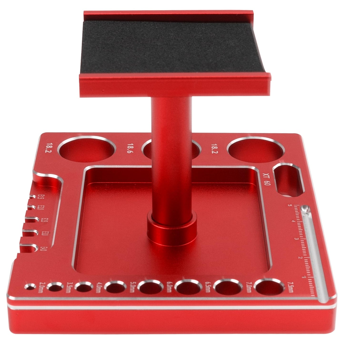 Vgoohobby RC Car Work Stand 360 Degree Rotation Repair Workstation Stand Kit Compatible with Traxxas TRX4M Axial SCX24 FMS FCX24 Wltoys 1/18 1/24 Scale RC Car (Red)