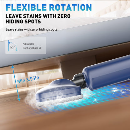 1500W Floor Steam Mop,Powerful Steam Mop for HardWood Floors with LED Display,Steam Mops for Floors Cleaning Steamer with 500ml Tank,Floor Steamers for Hardwood&Tile,10s Heat-Up