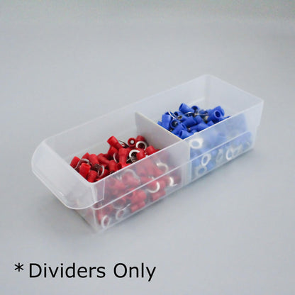 BIN BETTER (32-Pack) Small Drawer Dividers compatible with Craft Cabinet and Hardware Storage Organizers, (Dividers Only) Made of High-Strength Fiberglass, Easy to Label