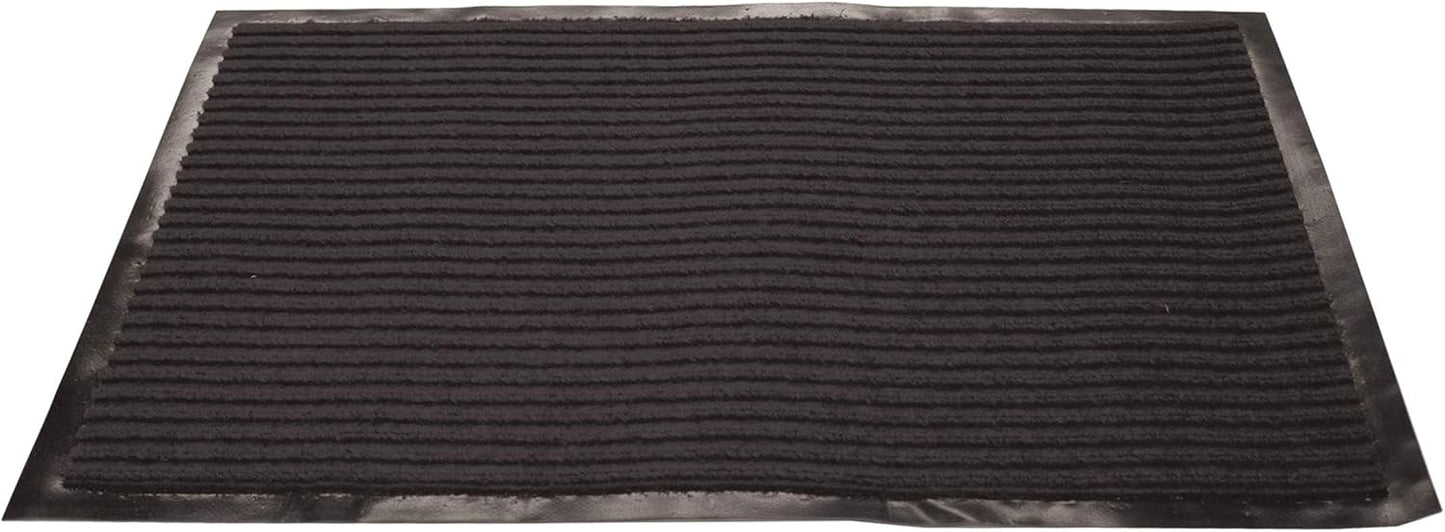LAMINET WeatherProof Heavy Duty Rug 17"x26" Black Easy Clean Indoor/Outdoor Non-Slip Water Absorbing Mat