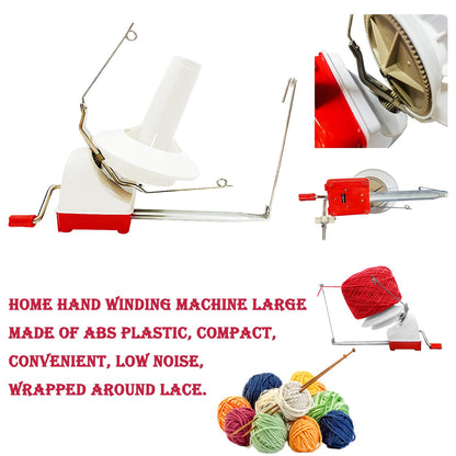 Yarn Ball Winder, 10oz Swift Yarn Winder Large Capacity Yarn Winder Easy to Set up and use,4 pcs Pom Pom Makers+1 1 Scissors