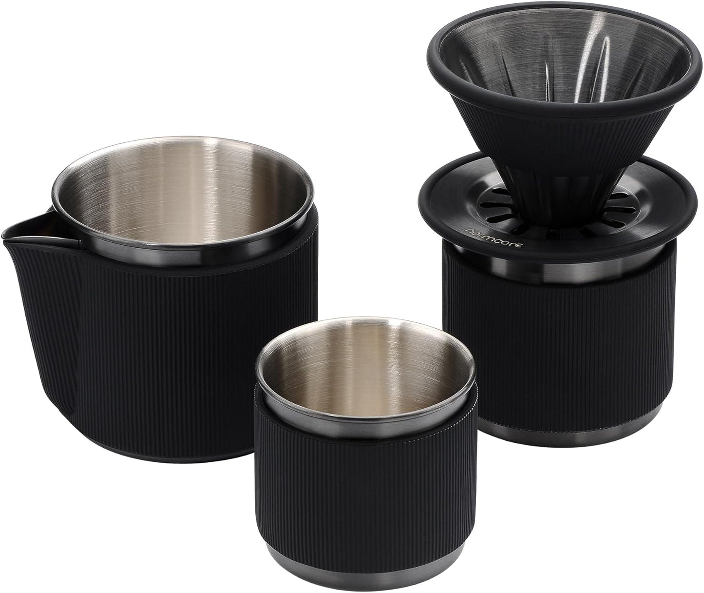 Set, Set, V60 304 Normcore Travel Pour Over Portable Pour Over Coffee Maker Single Cup Travel Coffee Dripper, Use