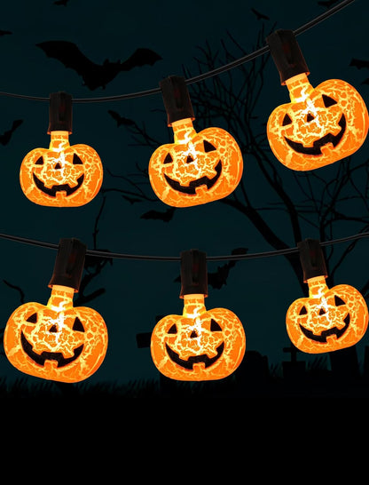 Hobbynors 10.5 Cozy Create a Timeless Halloween Welcome: Feet Classic Pumpkin String Lights, Plug-in & Extendable
