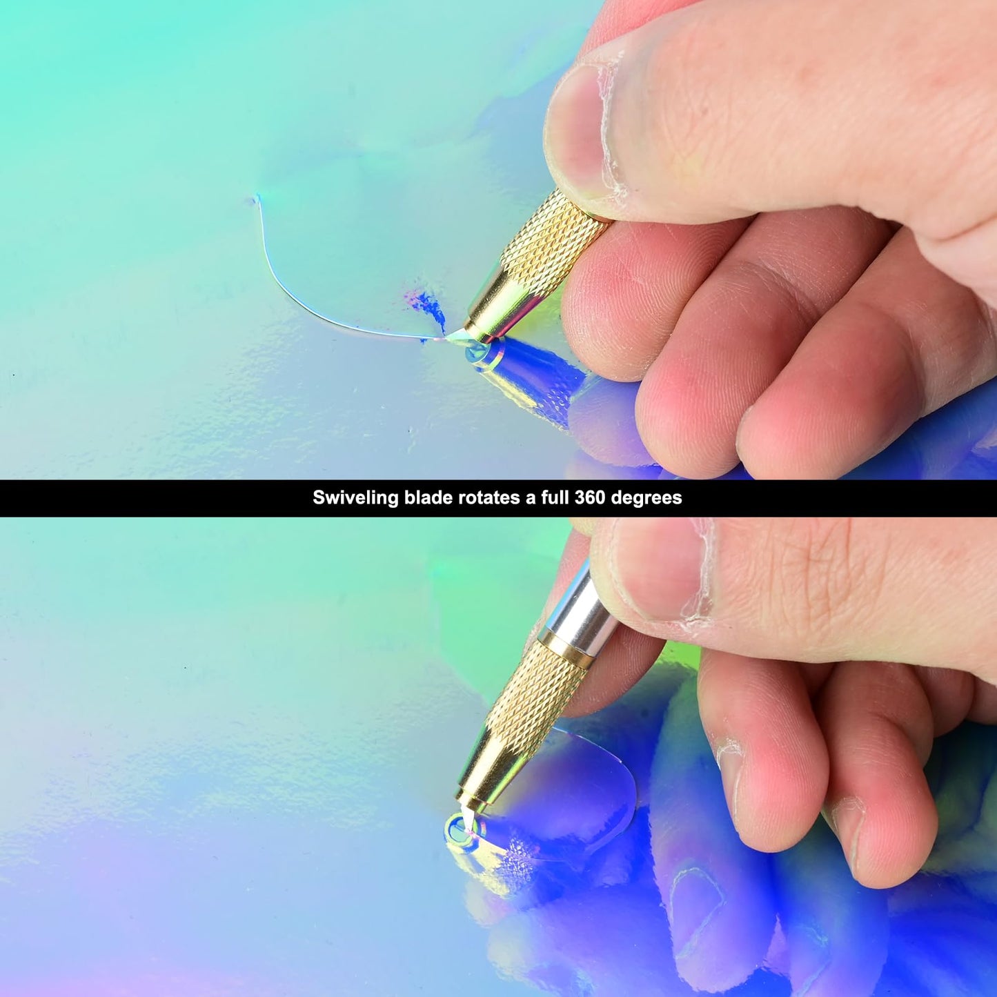 EHDIS 360° Swivel Blade Craft Knife – Precision Rotary Cutter for Intricate Designs | Effortless Curves on Paper, Vinyl, Model Making, Art, Working-Stencil, Crafting