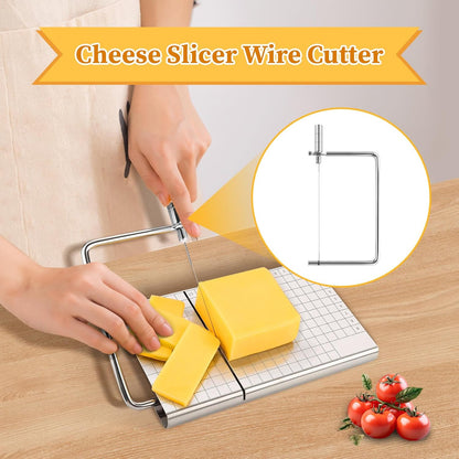 Cheese Slicer Cutter Accessories, Sturdy Steel Wire Butter Slicer for Kitchen, 6 inch