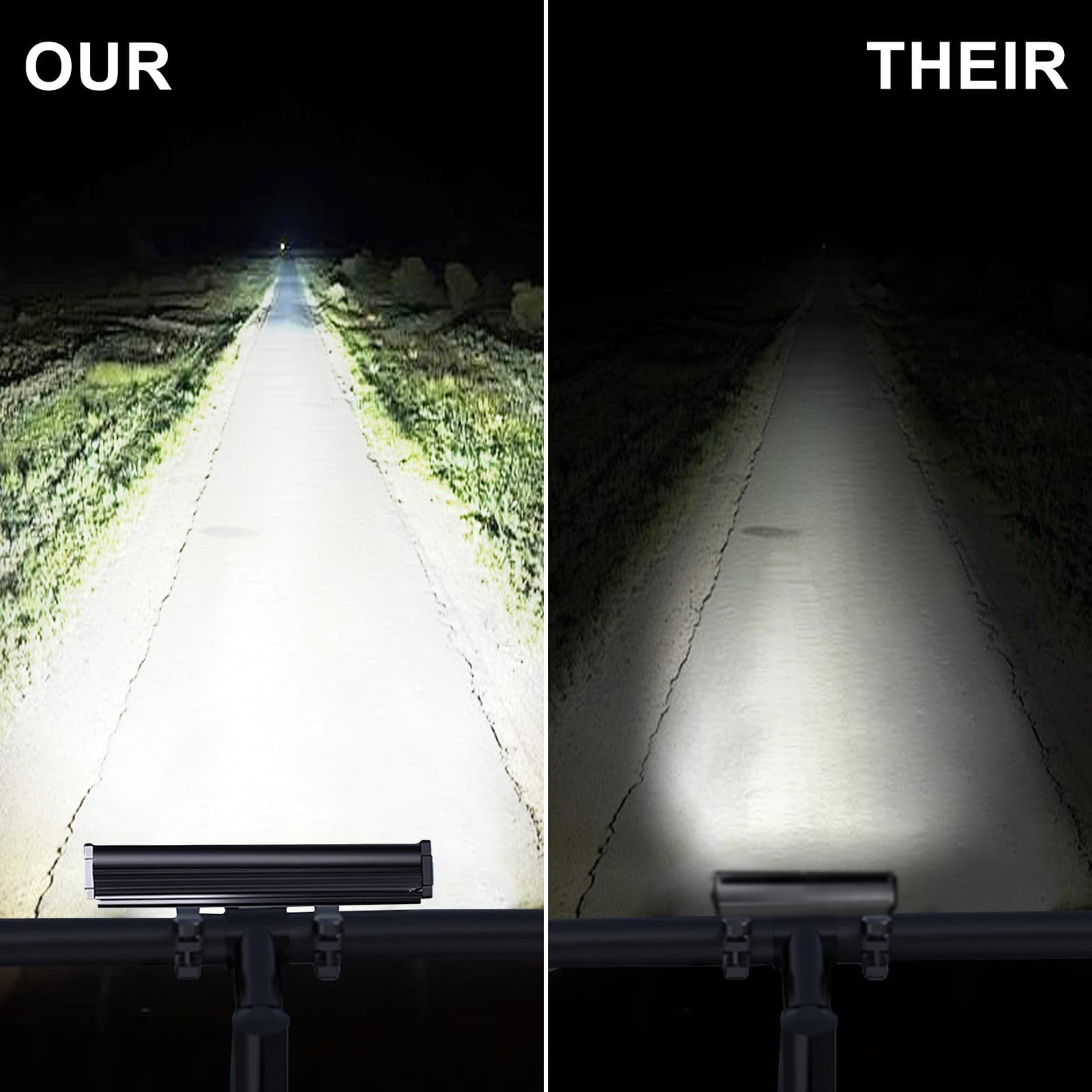 Bike Light for Night Riding, 4800 Lumen Bike Lights with High Beam and Low Beam for Mountain Road, USB Rechargeable Bicycle Headlight, Waterproof Bicycle Headlight with 4 Modes for Commuters Adults