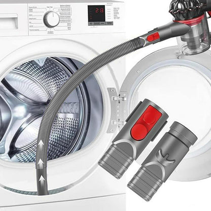 Dryer Vent Cleaner Kit,Dryer Vent Lint Hose for Dyso-n,Dryer Lint Vacuum Attachment V7 V8 V10 V11 V12 V15,Dryer Lints Remover Hose Replacement Parts Attachment (Grey,Size:80cm/31.5inch)