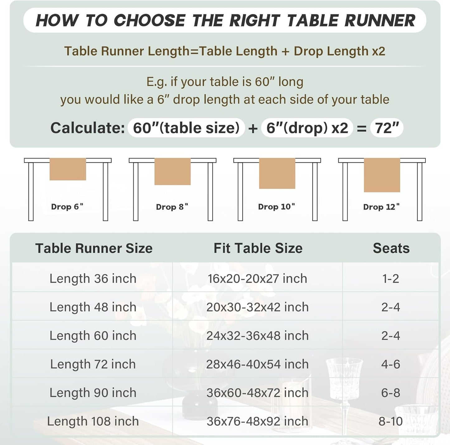 13x60 Inch Farmhouse Rustic Faux Linen Table Runner Neutral Coffee Table Runners Double Layer Reversible Rectangle