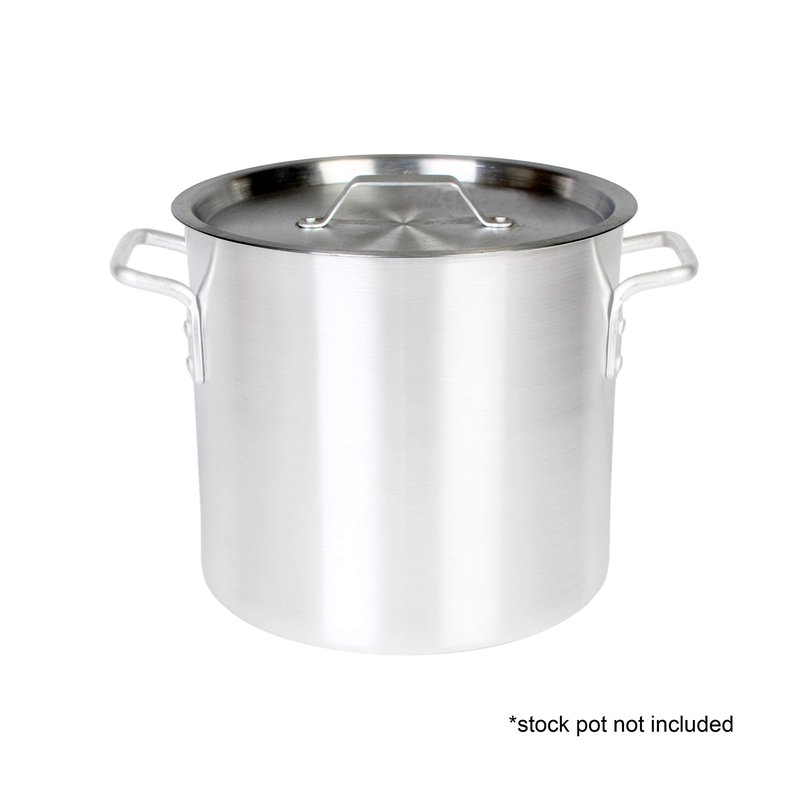 Thunder Group Aluminum Stock Pot Lid, 20 Quart, Silver