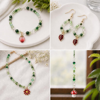 LUFEEMGA Beaded Plant Kit, 5488Pcs Forever Plant Kit with Green Glass Beads, Leaf Beads for Plant Making, Jewelry Making, DIY Craft, Perfect for Mother's Day, Christmas,Gifts ASIN B0GSQFKC1W