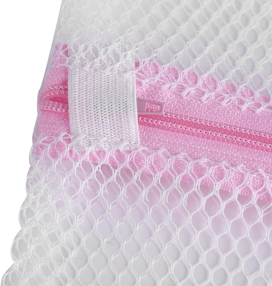 Asixx Washing Bag - Zipped Lingerie Laundry Mesh Bag for Socks, Bra, Underwear (40 x 50cm #1)
