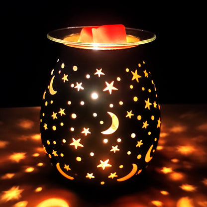Wax Warmer for Scented Wax,Electric Glass Wax Melt Warmers Birthday Gift,Star Night Light Wax Burner Melter,Scented Oil Candle Warmer Wedding for Girl,Mom,Wife,Husband,Sister