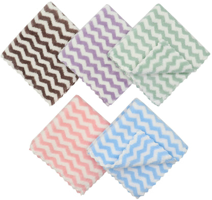 HFGBLG Microfiber Cleaning Cloth, 10 Pack Microfiber Rags,12”x12”,Mix Color