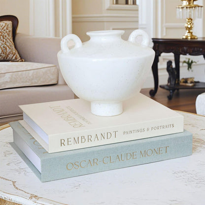 HMMSTR Decor-Set 2 Modern Coffee Table Books-Decorative Books for Home of Linen Fake Books Decorative Boxes-Faux Book