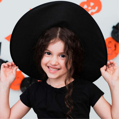WXOIEOD Purple Witch Hat for Woman Mens Adult Large Witch Hats Halloween Cosplay Costume with Spider Decorations