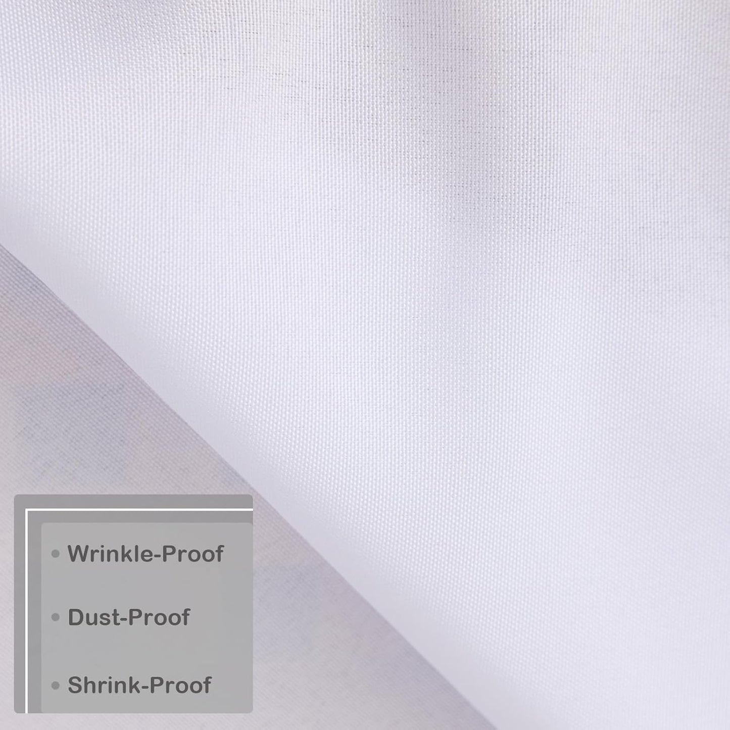 24 24 Inch Small Square Solid White Tablecloth x Washable Fabric Table Cloth Wrinkle Resistant Polyester Table Cover