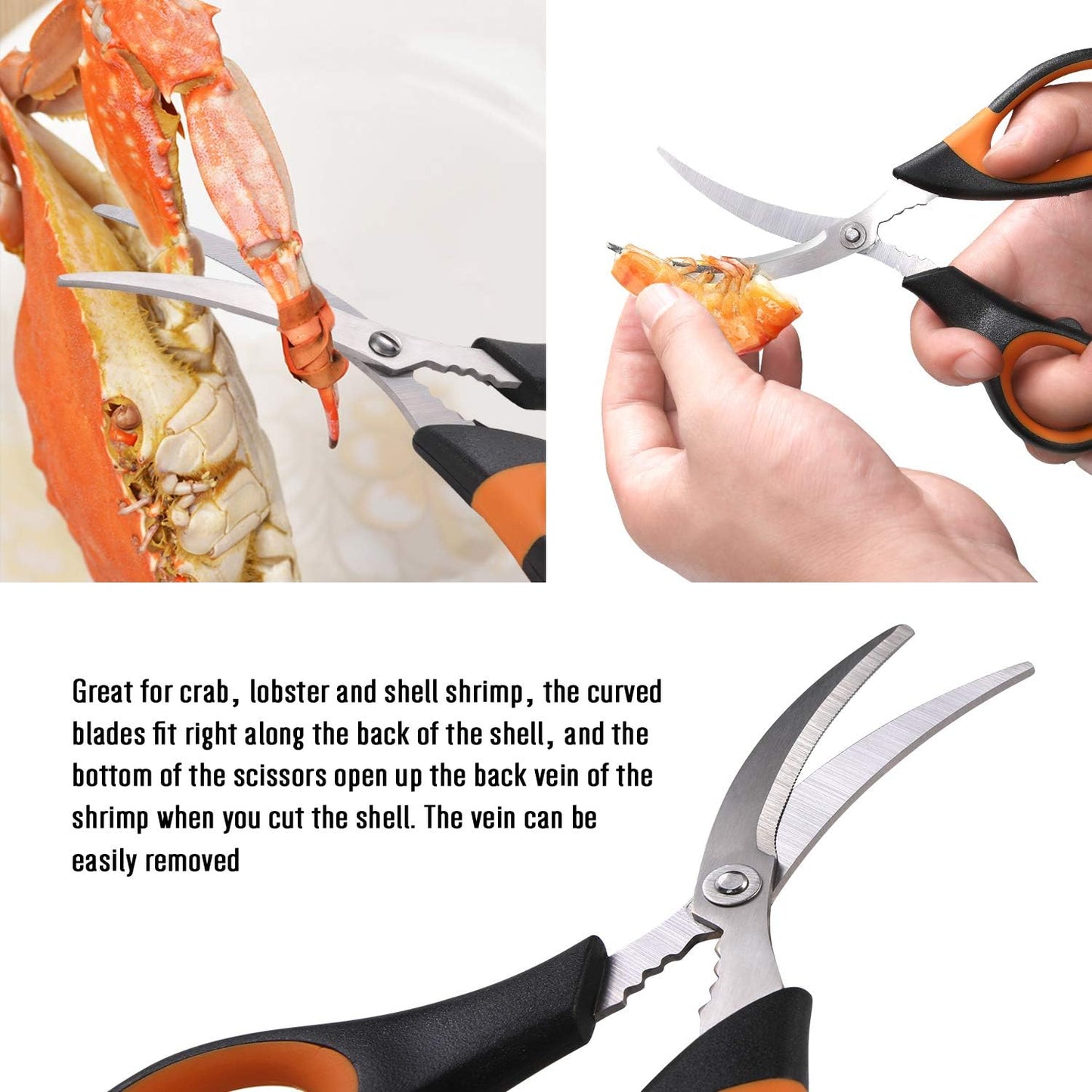 20-piece Set 6 6 6 2 Set Hiware Seafood Tools includes Crab Crackers, Lobster Shellers, Crab Leg Forks/Picks