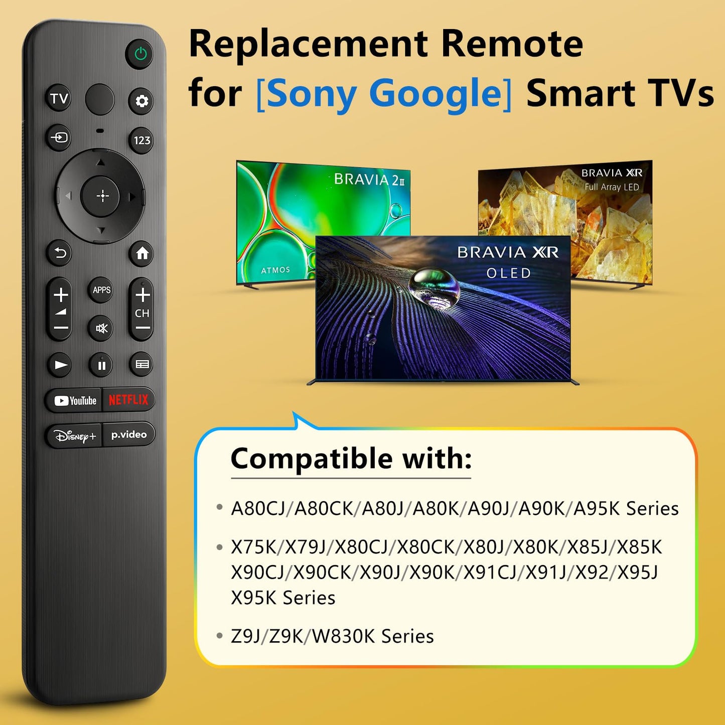Voice Magic Remote for LG-Smart-TV-Remote Control Replacement, AKB75855501 AN-MR20GA MR19BA MR18BA MR650A with Voice Recognition and Pointer Function