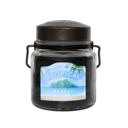 McCall’s Candles | Tropical Breeze | 16 oz Scented Candle | USA-Poured | Vintage Rustic Jar with Carrying Handles| Tropical Fruit & Sweet Citrus Fragrance